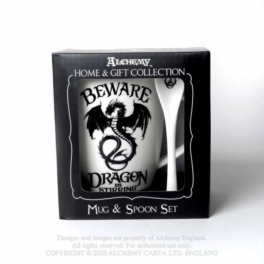 Alchemy Gothic Alchemy Dragon Is Stirring Mug And Spoon Set 5 Alchemy Gothic Alchemy Dragon Is Stirring Mug And Spoon Set