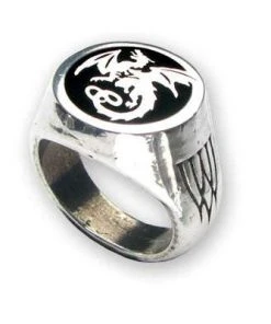 Alchemy Gothic Alchemy Dragon Wyverex Signet Ring R154 Jewellery