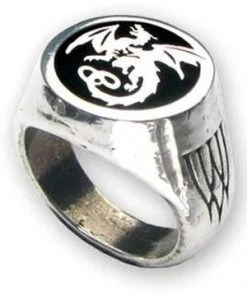 Alchemy Gothic Alchemy Dragon Wyverex Signet Ring R154 Jewellery