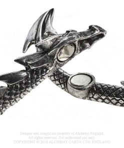 Alchemy Gothic Dragons Lure Bangle A124