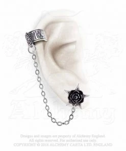 Alchemy Gothic Earring Rosa Nocta Earcuff E382 Gothic Jewellery