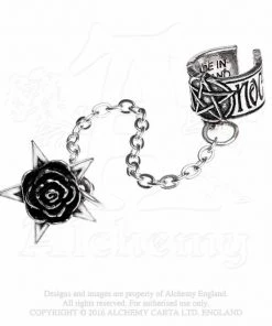 Alchemy Gothic Earring Rosa Nocta Earcuff E382 Gothic Jewellery