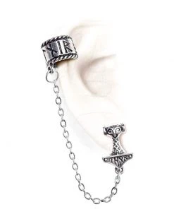 Alchemy Gothic Earring Thor Donner Earcuff E381 Gothic Jewellery
