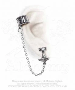 Alchemy Gothic Earring Thor Donner Earcuff E381 Gothic Jewellery
