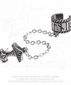 Alchemy Gothic Earring Thor Donner Earcuff E381 Gothic Jewellery