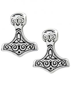 Alchemy Gothic Gothic Jewellery Alchemy Thors Hammer Earstuds