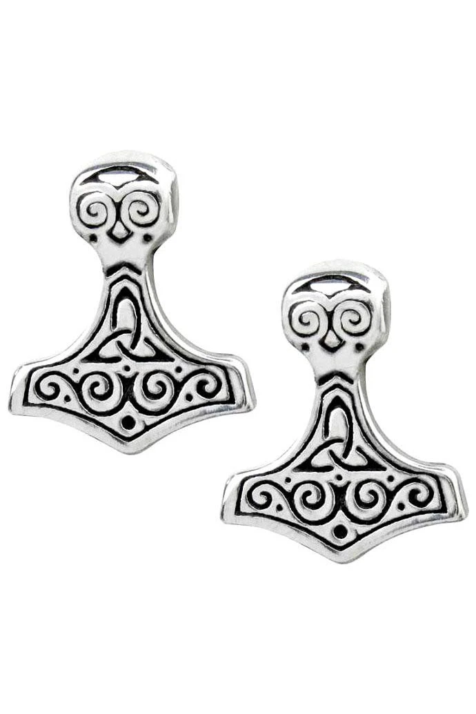 Alchemy Gothic Gothic Jewellery Alchemy Thors Hammer Earstuds 3 Alchemy Gothic Gothic Jewellery Alchemy Thors Hammer Earstuds