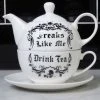 Alchemy Gothic Alchemy Freaks Like Me Drink Tea Set Steampunk Homeware
