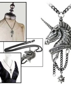 Alchemy Gothic Alchemy Geistalon Unicorn Pendant Gothic Jewellery