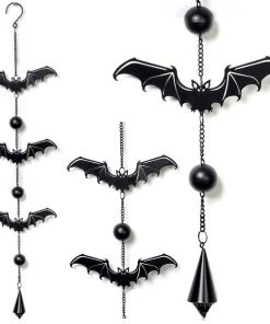 Garden Alchemy Gothic Bat Wind Chime