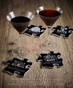 Alchemy Gothic Gothic Cocktail Jigsaw Coasters