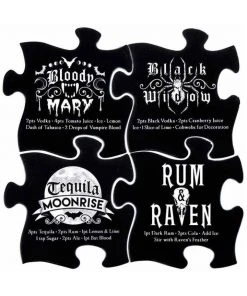 Alchemy Gothic Gothic Cocktail Jigsaw Coasters