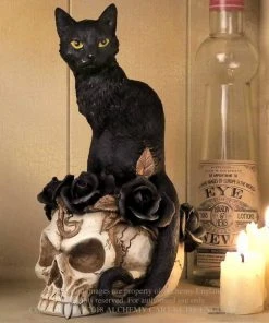 Alchemy Gothic Alchemy Grimalkins Ghost Cat And Skull All Homeware