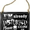 Alchemy Gothic Alchemy Im Already Disturbed Plaque