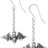 Alchemy Gothic Alchemy Kiss The Night Earrings Gothic Jewellery