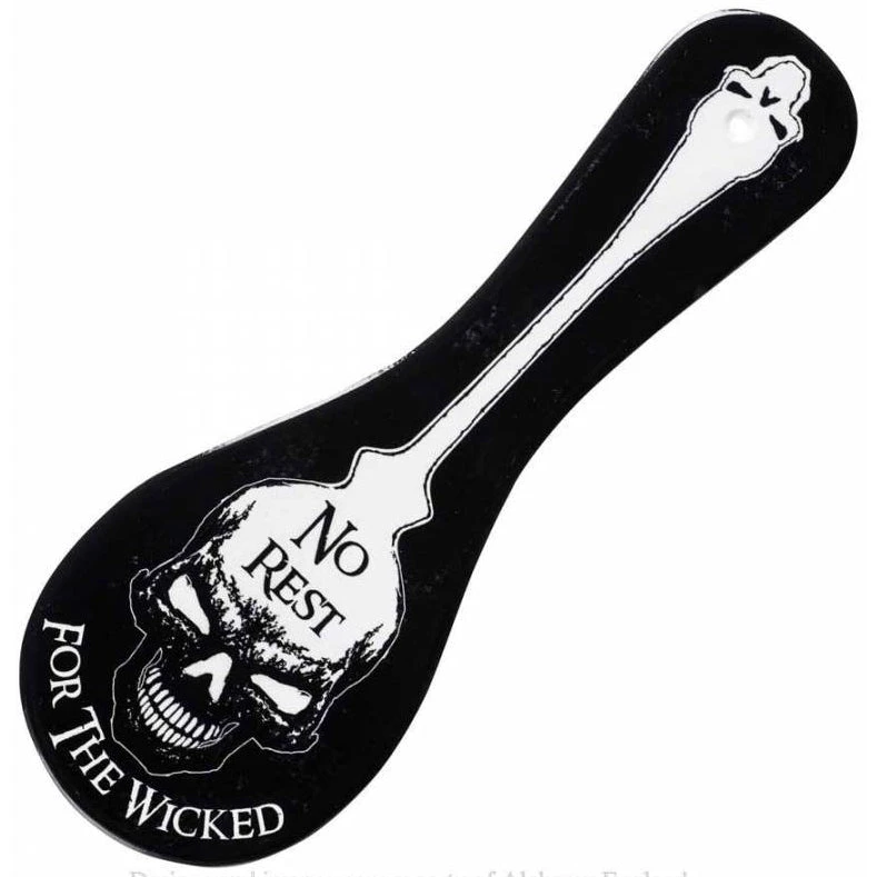 Alchemy Gothic No Rest For The Wicked Spoon Rest 27.6cm 4 Alchemy Gothic No Rest For The Wicked Spoon Rest 27.6cm