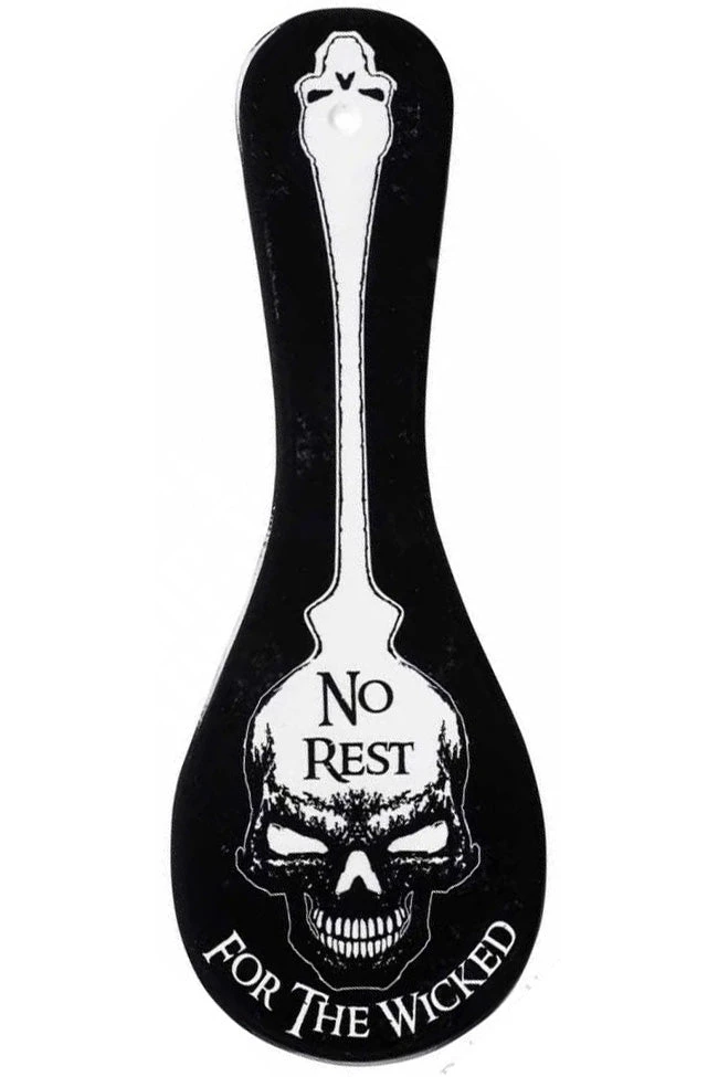Alchemy Gothic No Rest For The Wicked Spoon Rest 27.6cm 3 Alchemy Gothic No Rest For The Wicked Spoon Rest 27.6cm
