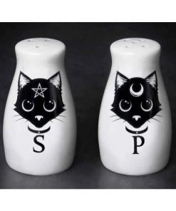 Alchemy Gothic Dining & Barware Alchemy Pagan Cats Salt And Pepper Set