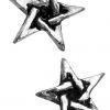 Alchemy Gothic Alchemy Pentagram Stud Earrings E164
