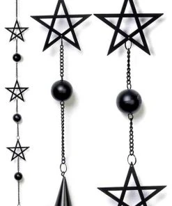 Alchemy Gothic Garden Alchemy Pentagram Wind Chime
