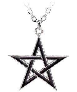 Alchemy Gothic Alchemy Black Star Pentagram Pendant Gothic Jewellery