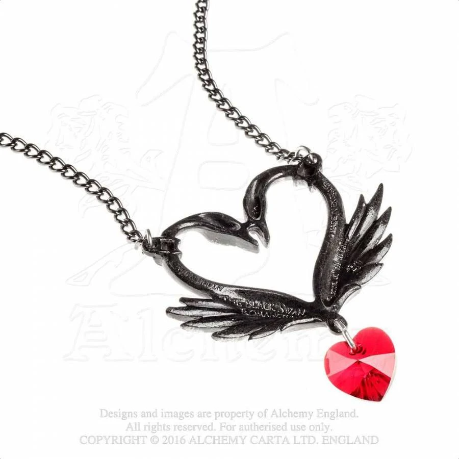 Alchemy Gothic Gothic Jewellery Alchemy The Black Swan Romance Pendant 5 Alchemy Gothic Gothic Jewellery Alchemy The Black Swan Romance Pendant