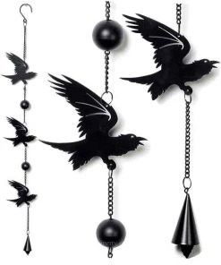 Alchemy Gothic Alchemy Raven Wind Chime Gothic Jewellery