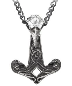 Alchemy Gothic Raven Hammer Pendant P809 Gothic Jewellery