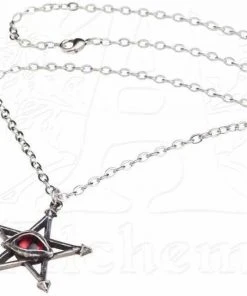 Gothic Jewellery Alchemy Gothic Red Curse Pendant P805