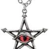 Gothic Jewellery Alchemy Gothic Red Curse Pendant P805