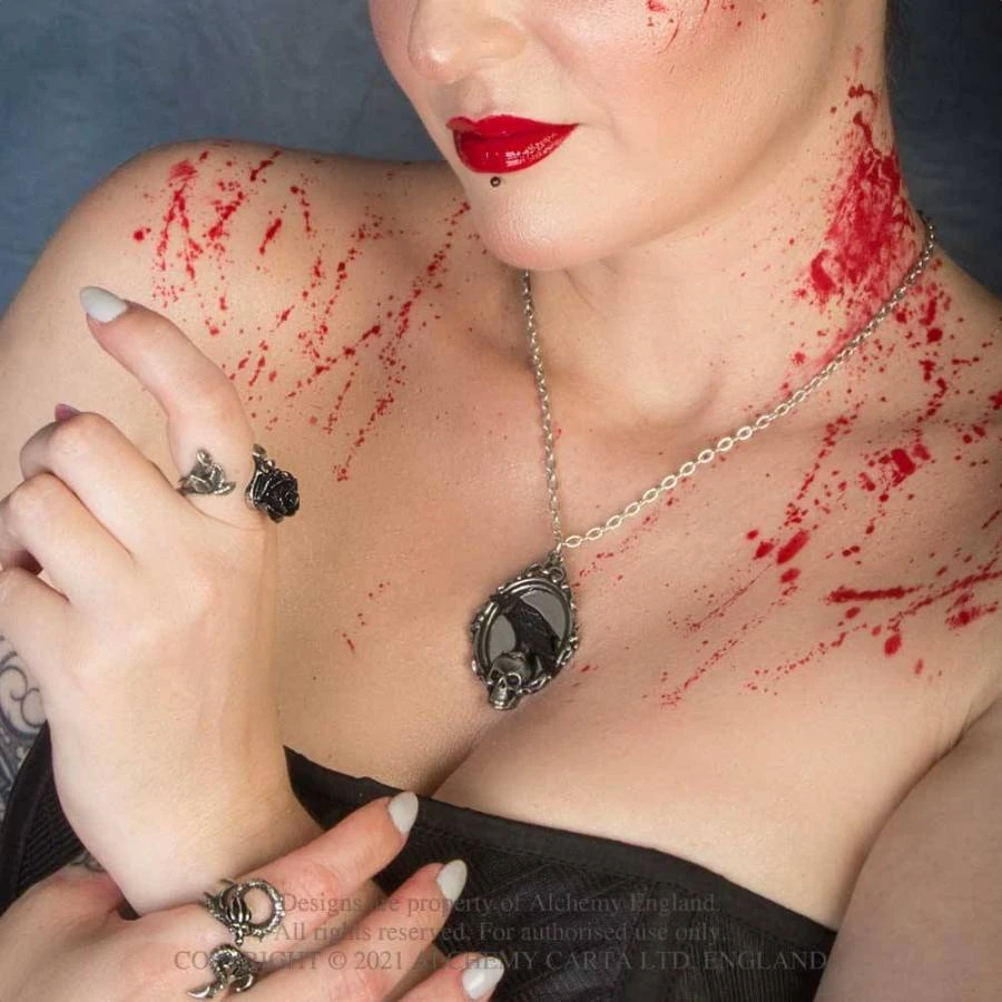 Alchemy Gothic Alchemy Reflections Of Poe Pendant Gothic Jewellery 6 Alchemy Gothic Alchemy Reflections Of Poe Pendant Gothic Jewellery