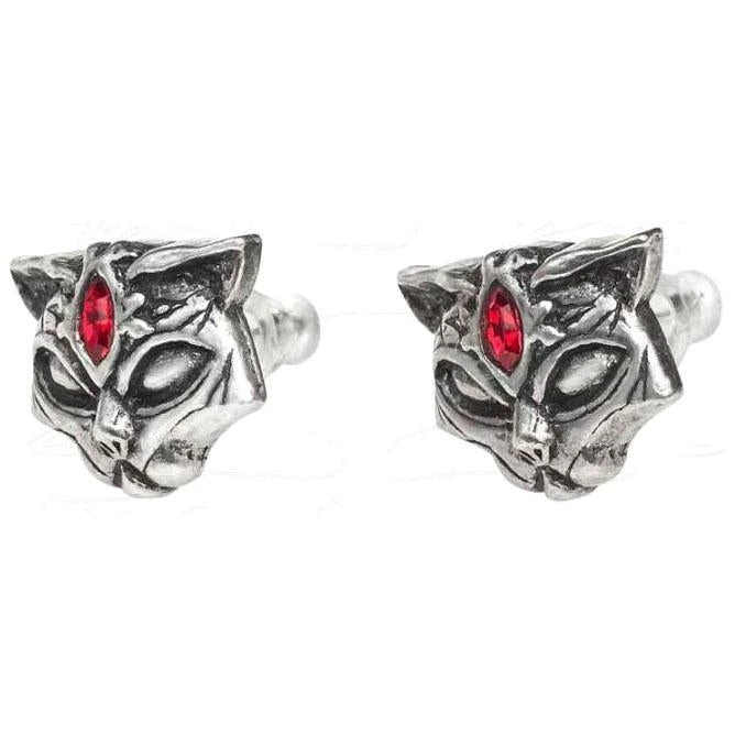 Alchemy Gothic Sacred Cat Studs E406 Gothic Jewellery 4 Alchemy Gothic Sacred Cat Studs E406 Gothic Jewellery