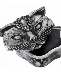 Egyptian Alchemy Gothic Sacred Cat Trinket Box V78