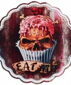 Alchemy Gothic Skull Cupcake Plate