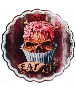 Alchemy Gothic Skull Cupcake Plate