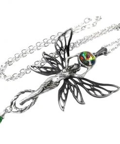 Alchemy Gothic Alchemy The Green Goddess Absinthe Fairy Pendant Gothic Jewellery