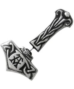 Alchemy Gothic Gothic Jewellery Alchemy Thunderstick Thors Hammer Earring