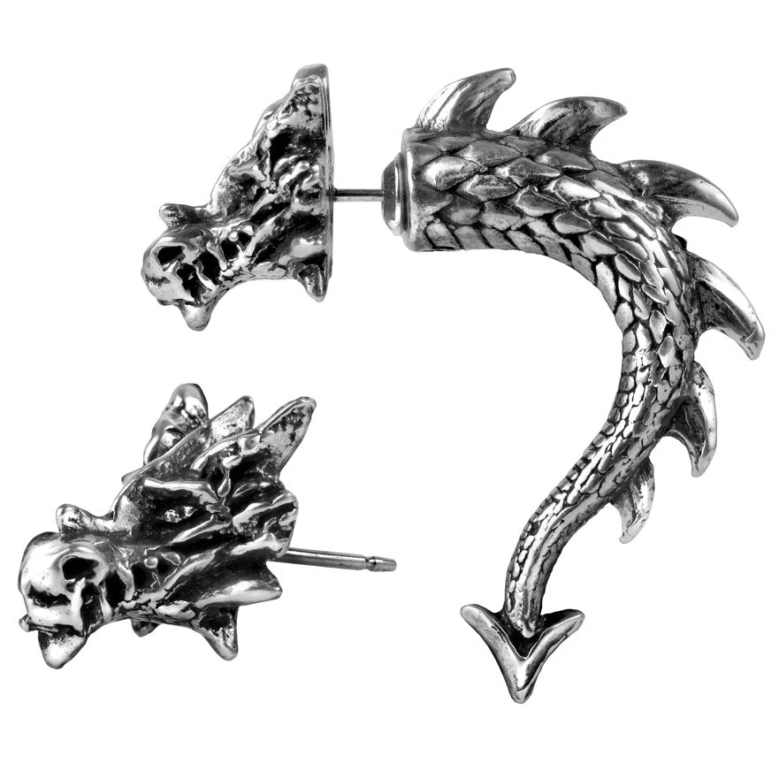 Gothic Jewellery Alchemy Gothic Tor Dragon Earring E324 5 Gothic Jewellery Alchemy Gothic Tor Dragon Earring E324