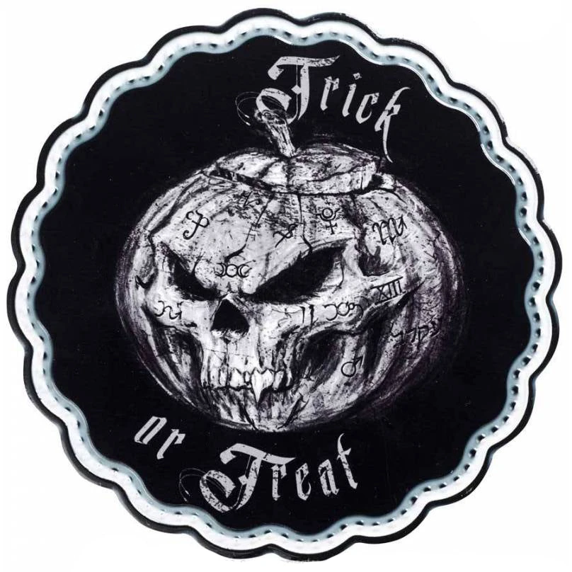 Alchemy Gothic Trick Or Treat Trivet Plate 4 Alchemy Gothic Trick Or Treat Trivet Plate