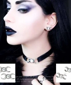 Alchemy Gothic Triple Goddess Studs Gothic Jewellery 8 Alchemy Gothic Triple Goddess Studs Gothic Jewellery