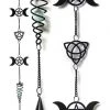 Alchemy Gothic Alchemy Triple Moon Wind Chime Garden