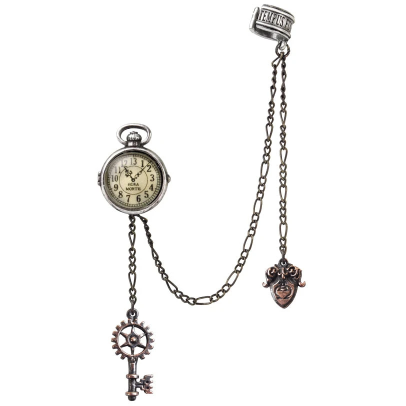 Alchemy Gothic Alchemy Uncle Alberts Timepiece Stud Earring 4 Alchemy Gothic Alchemy Uncle Alberts Timepiece Stud Earring