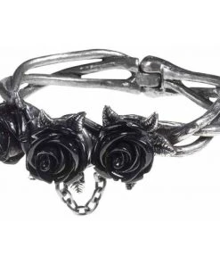 Alchemy Gothic Alchemy Wild Black Rose Bracelet A125 Gothic Jewellery 9 Alchemy Gothic Alchemy Wild Black Rose Bracelet A125 Gothic Jewellery