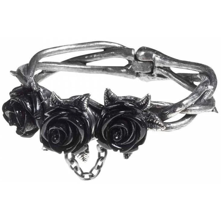 Alchemy Gothic Alchemy Wild Black Rose Bracelet A125 Gothic Jewellery 5 Alchemy Gothic Alchemy Wild Black Rose Bracelet A125 Gothic Jewellery