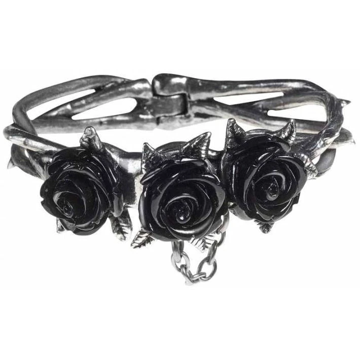 Alchemy Gothic Alchemy Wild Black Rose Bracelet A125 Gothic Jewellery 7 Alchemy Gothic Alchemy Wild Black Rose Bracelet A125 Gothic Jewellery