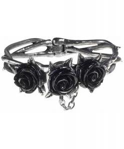 Alchemy Gothic Alchemy Wild Black Rose Bracelet A125 Gothic Jewellery