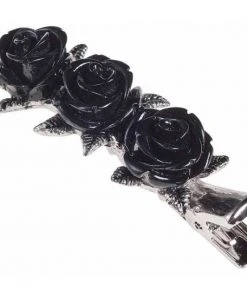 Alchemy Gothic Alchemy Wild Black Rose Hair Clip