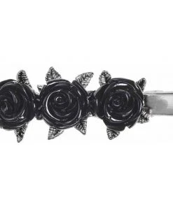 Alchemy Gothic Alchemy Wild Black Rose Hair Clip
