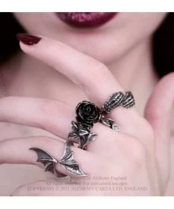 Alchemy Gothic Gothic Jewellery Alchemy Wild Black Rose Ring