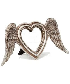 Alchemy Gothic Winged Heart Mirror SA6